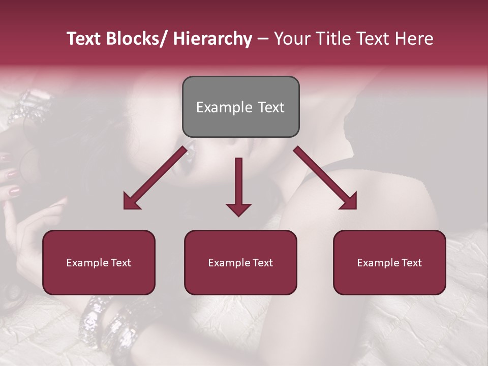 Lip Gloss Model Blush PowerPoint Template