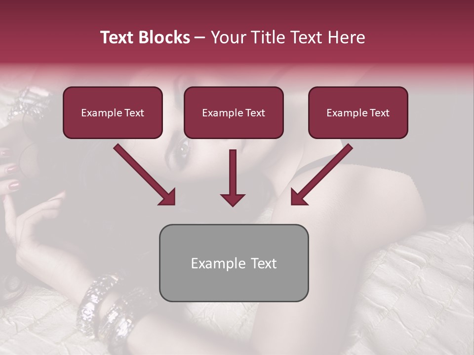 Lip Gloss Model Blush PowerPoint Template