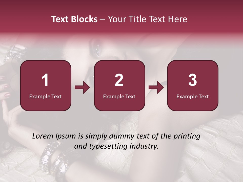 Lip Gloss Model Blush PowerPoint Template