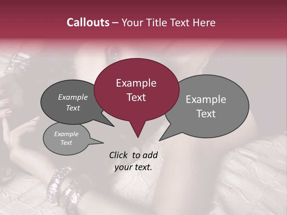 Lip Gloss Model Blush PowerPoint Template