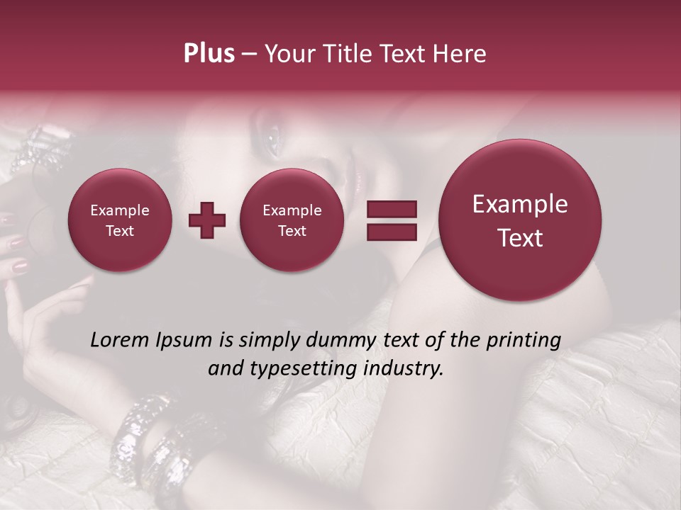 Lip Gloss Model Blush PowerPoint Template