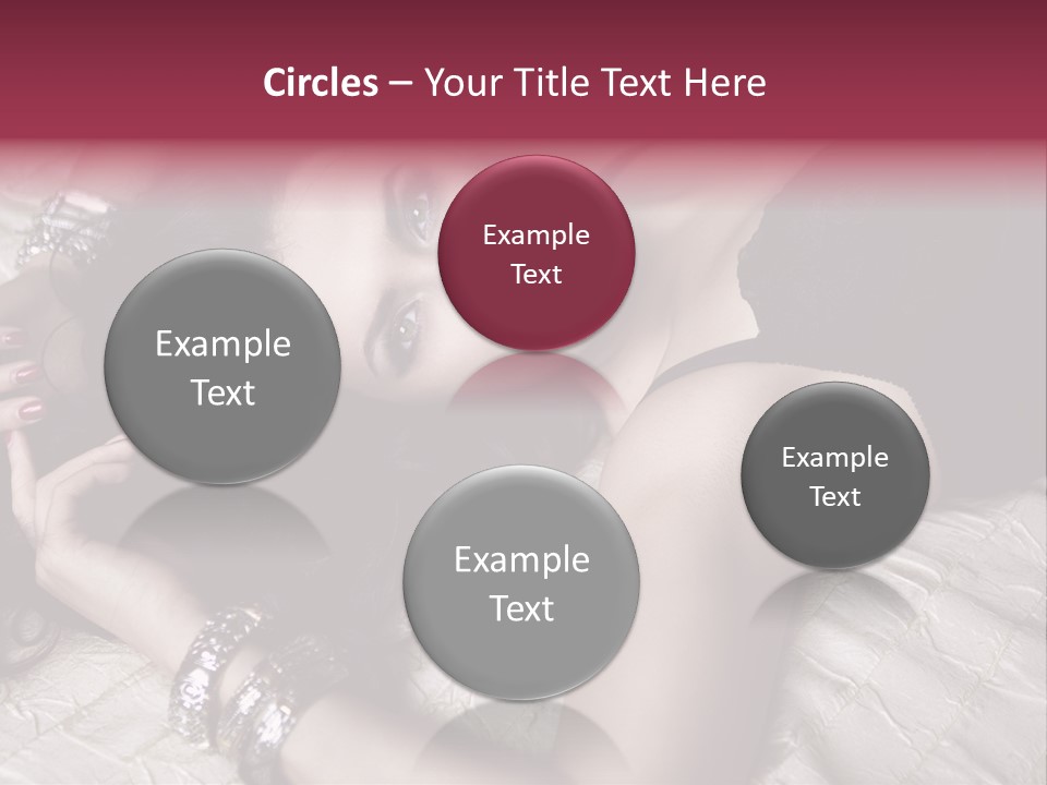 Lip Gloss Model Blush PowerPoint Template