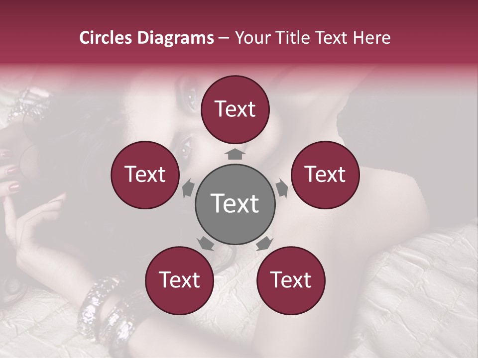 Lip Gloss Model Blush PowerPoint Template