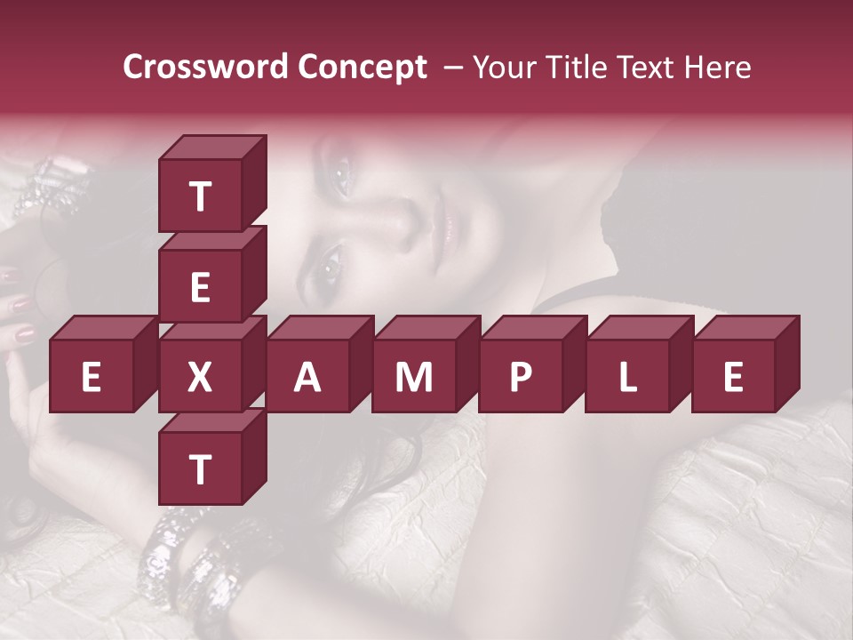 Lip Gloss Model Blush PowerPoint Template