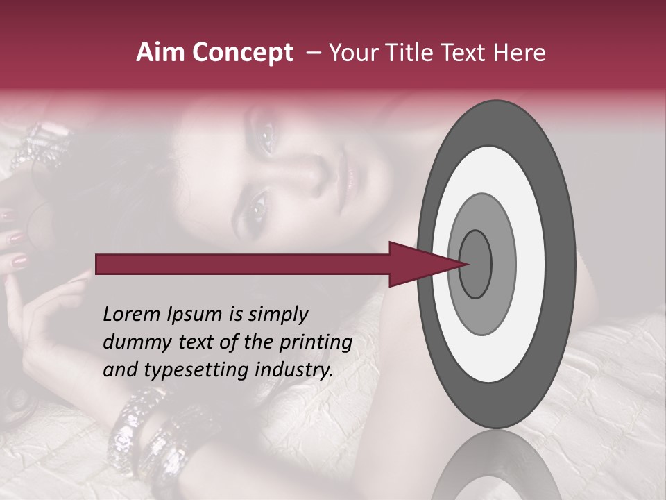 Lip Gloss Model Blush PowerPoint Template