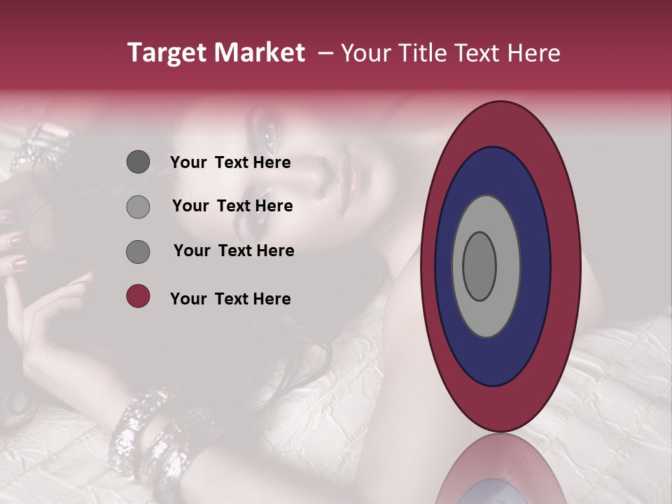 Lip Gloss Model Blush PowerPoint Template