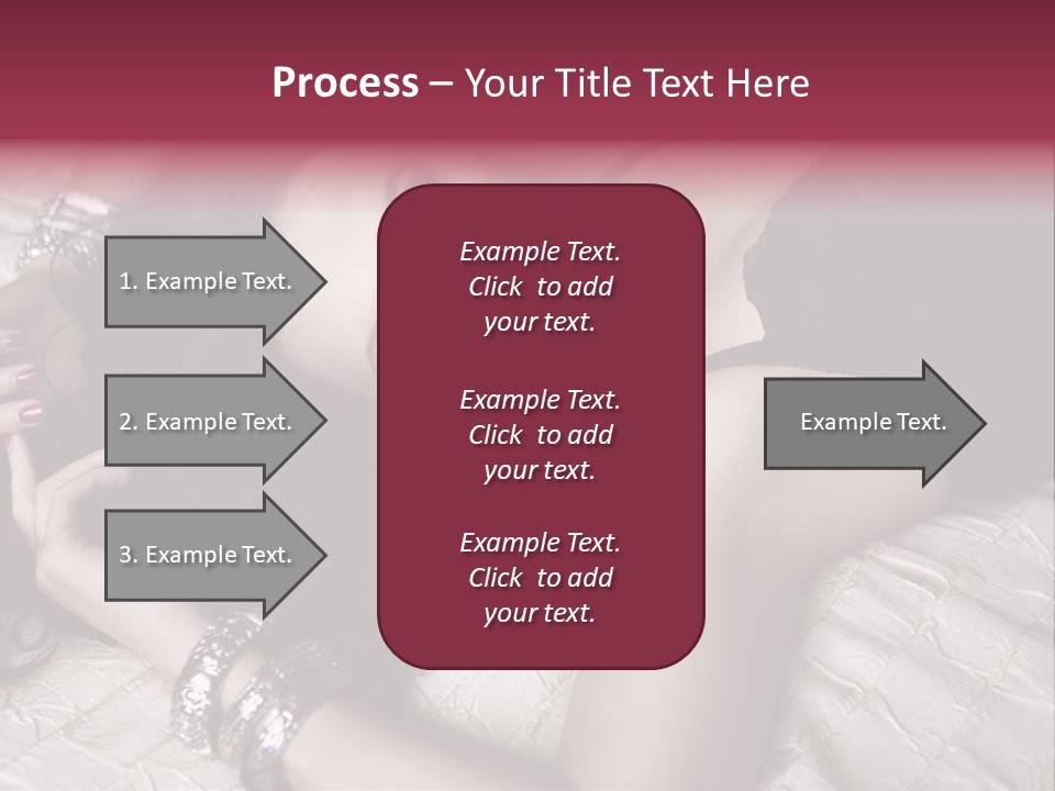 Lip Gloss Model Blush PowerPoint Template