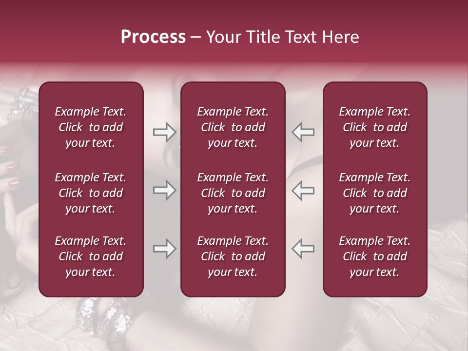 Lip Gloss Model Blush PowerPoint Template