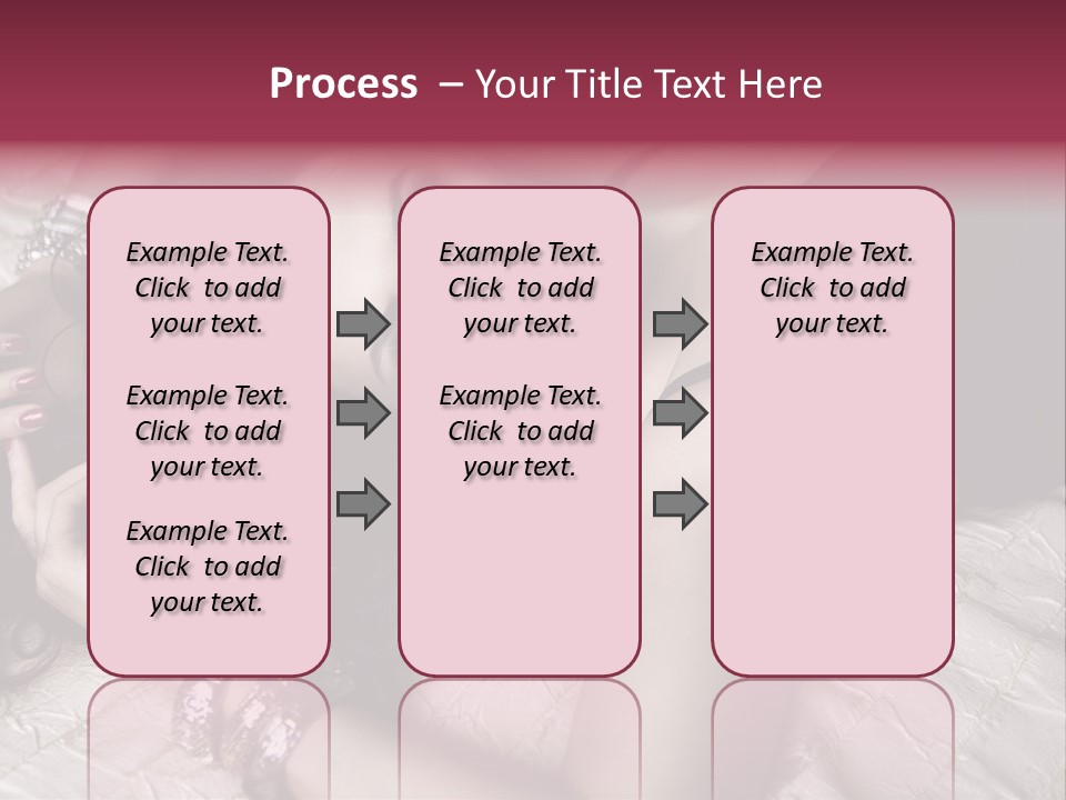 Lip Gloss Model Blush PowerPoint Template