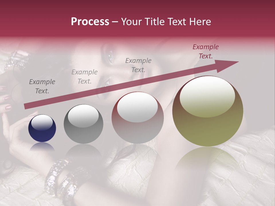 Lip Gloss Model Blush PowerPoint Template