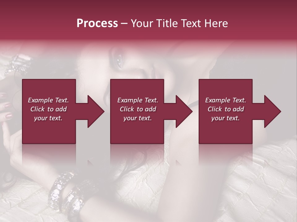 Lip Gloss Model Blush PowerPoint Template