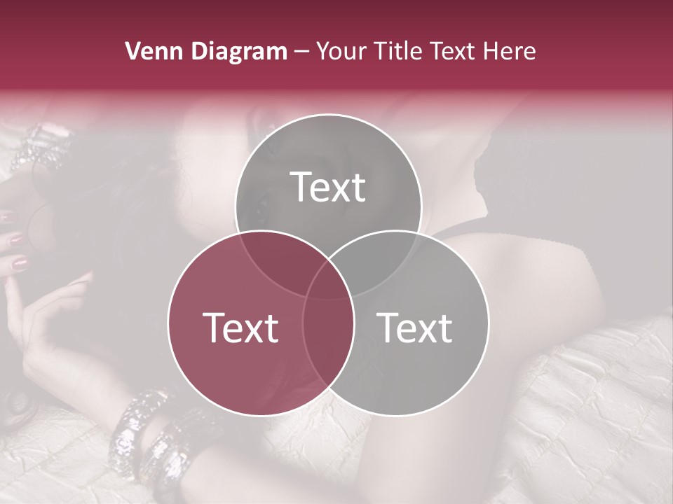 Lip Gloss Model Blush PowerPoint Template