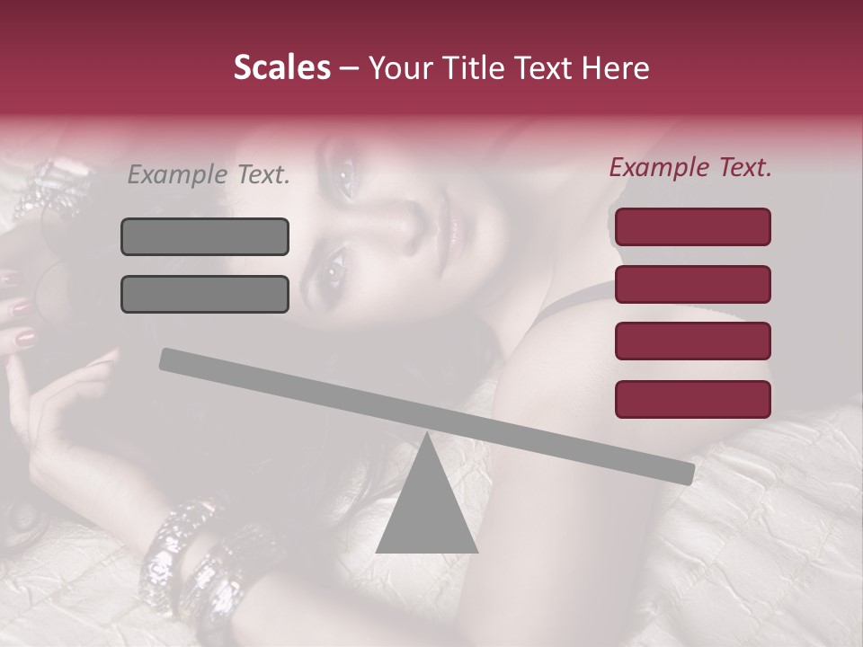 Lip Gloss Model Blush PowerPoint Template