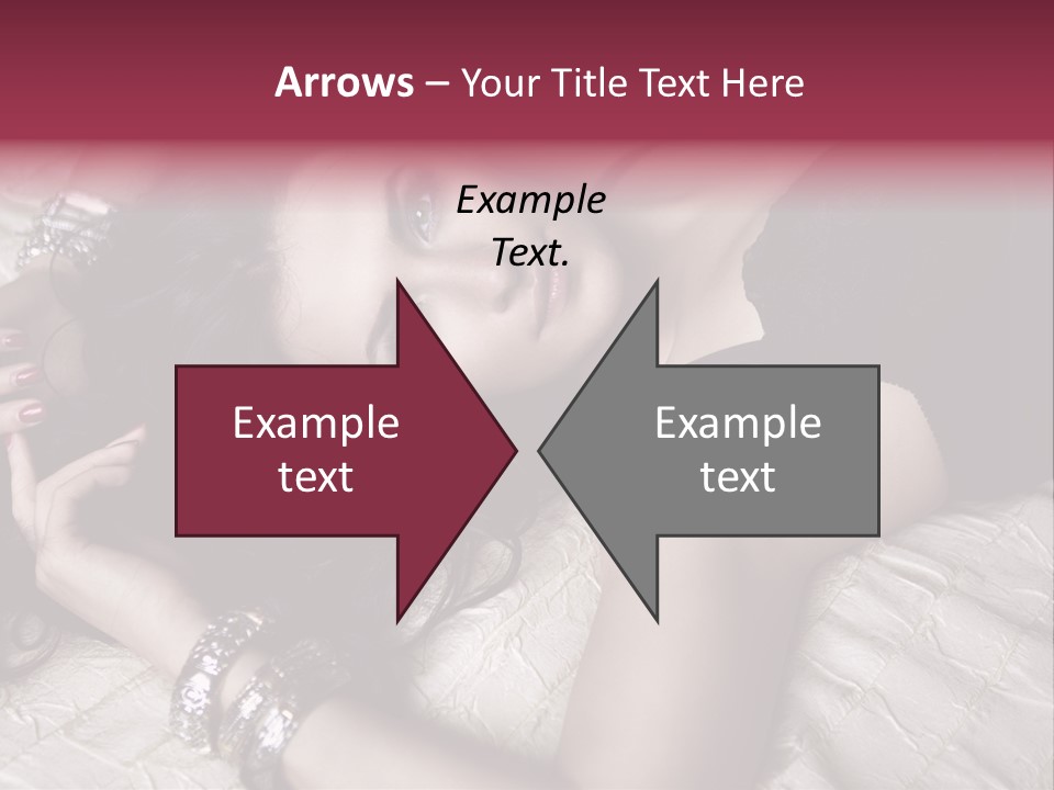 Lip Gloss Model Blush PowerPoint Template