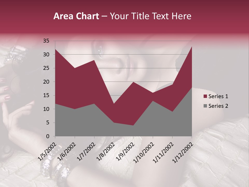 Lip Gloss Model Blush PowerPoint Template