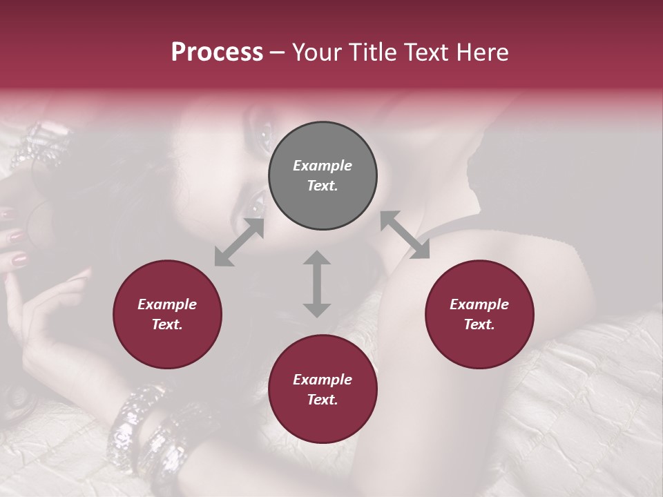 Lip Gloss Model Blush PowerPoint Template