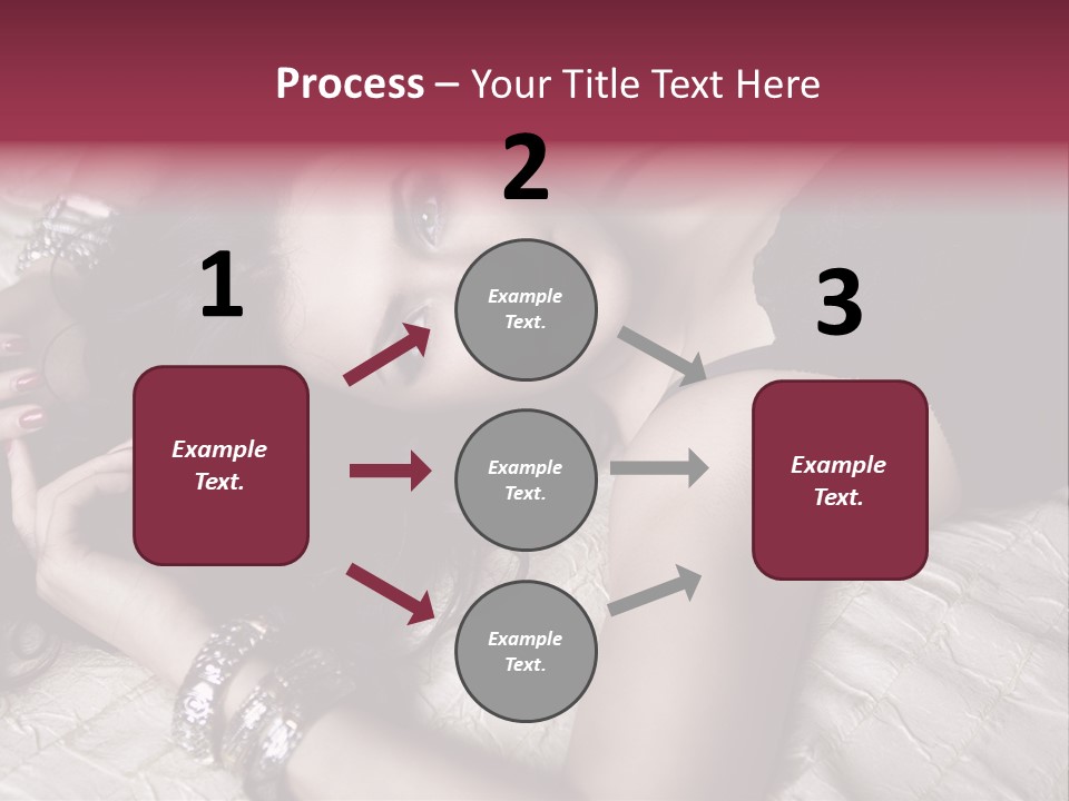 Lip Gloss Model Blush PowerPoint Template