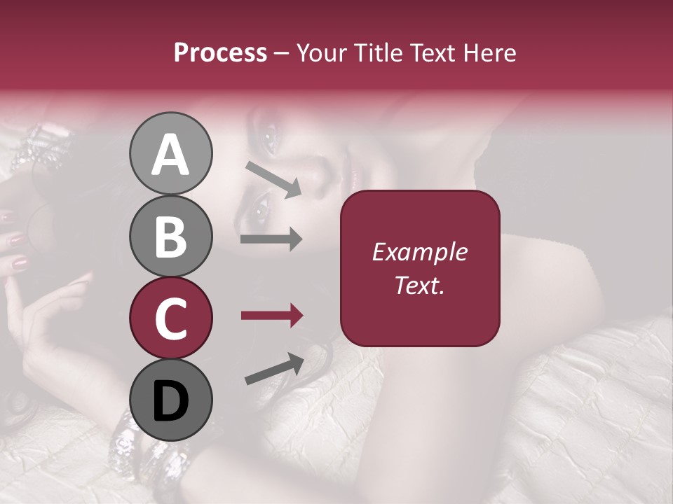 Lip Gloss Model Blush PowerPoint Template