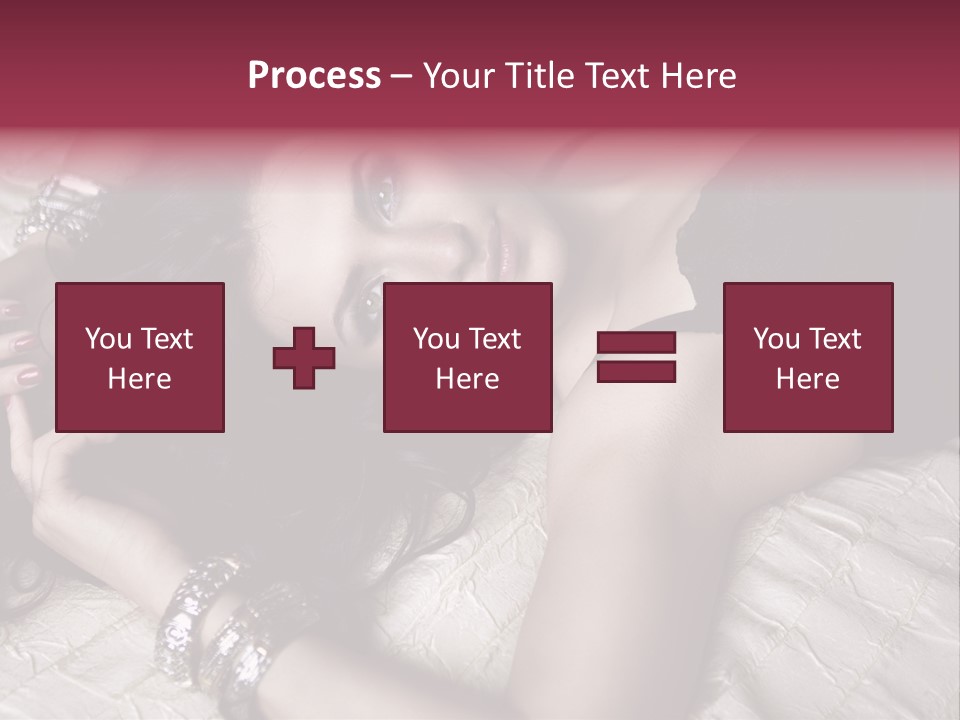 Lip Gloss Model Blush PowerPoint Template