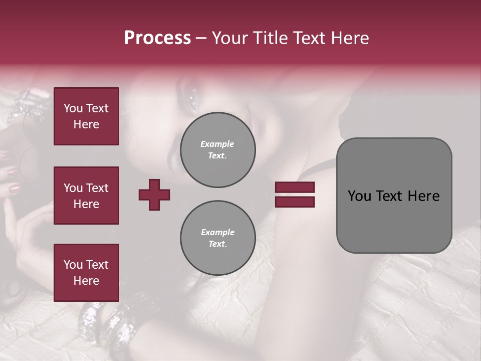 Lip Gloss Model Blush PowerPoint Template