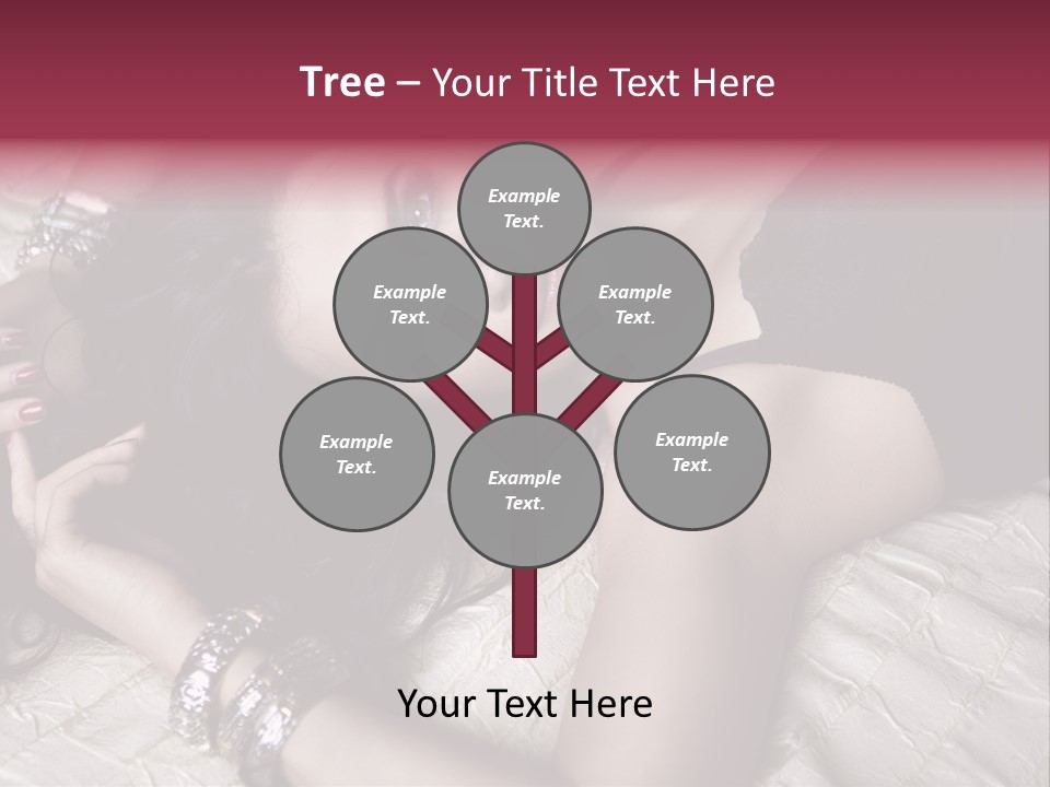 Lip Gloss Model Blush PowerPoint Template