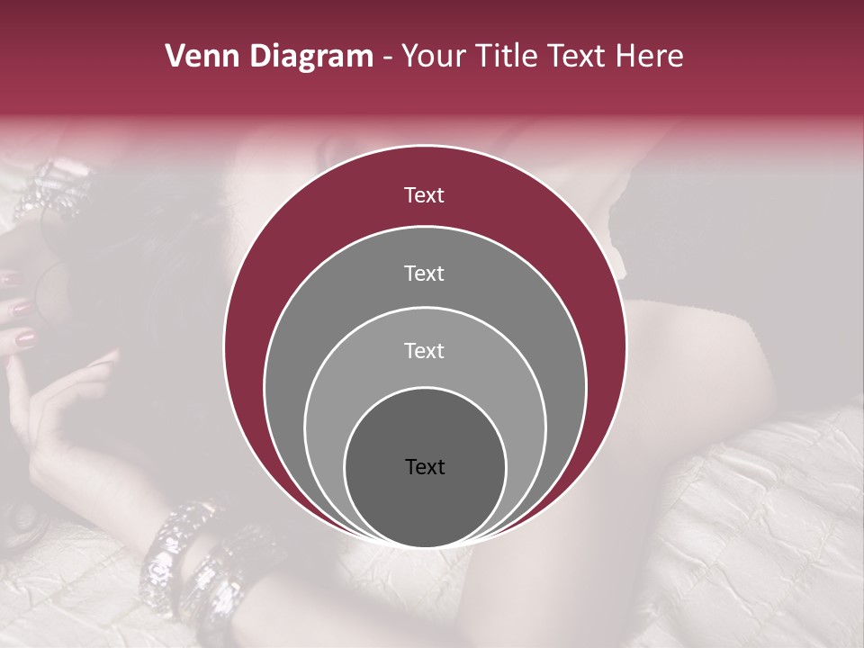 Lip Gloss Model Blush PowerPoint Template