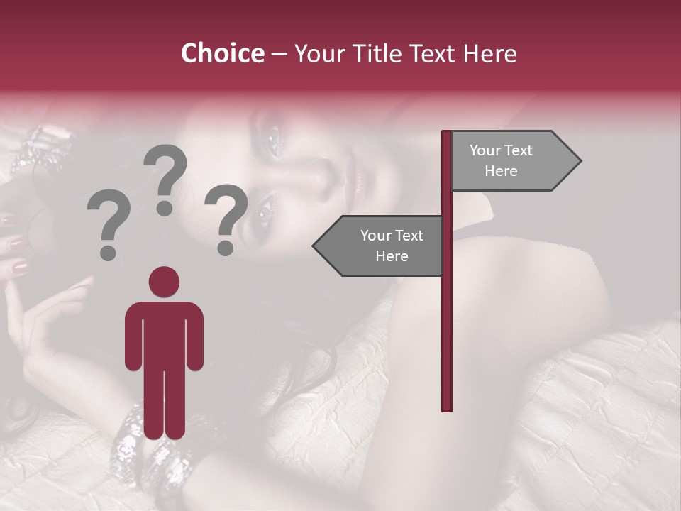 Lip Gloss Model Blush PowerPoint Template