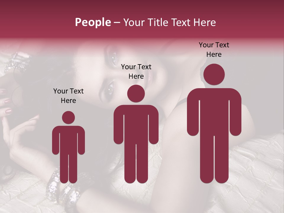 Lip Gloss Model Blush PowerPoint Template