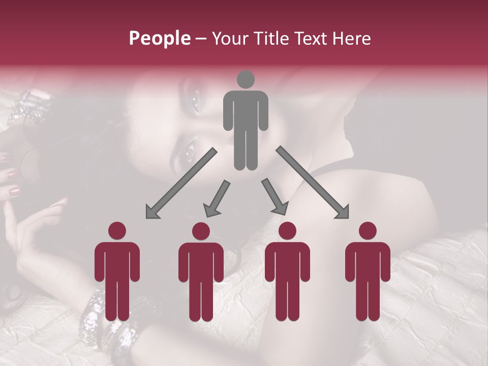 Lip Gloss Model Blush PowerPoint Template