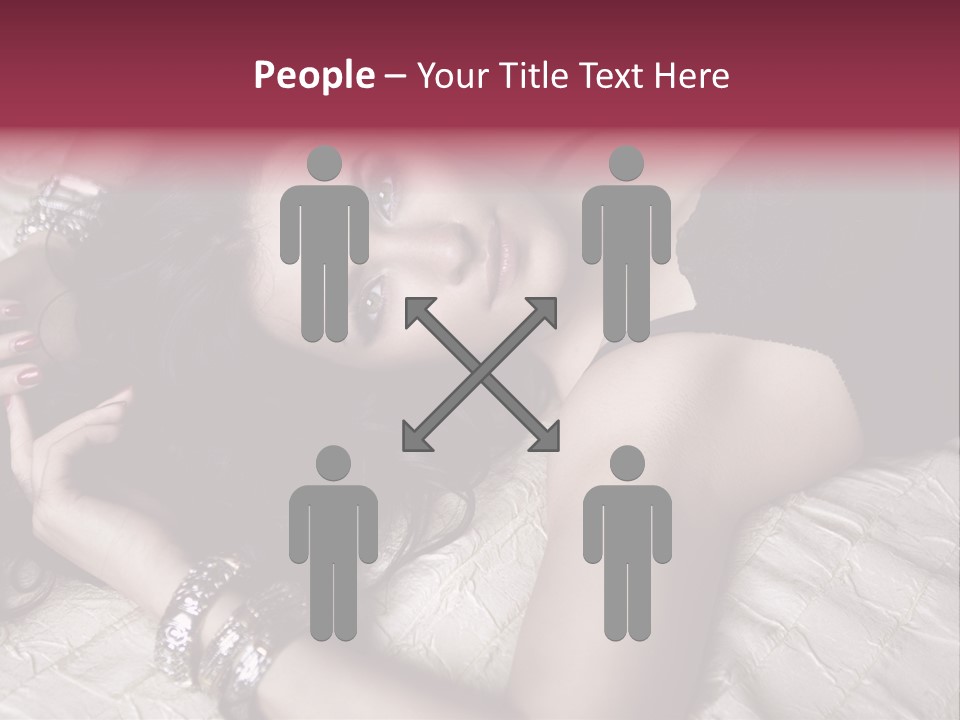 Lip Gloss Model Blush PowerPoint Template