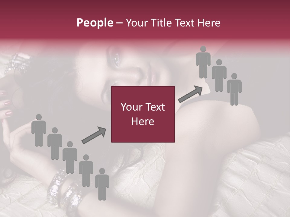 Lip Gloss Model Blush PowerPoint Template