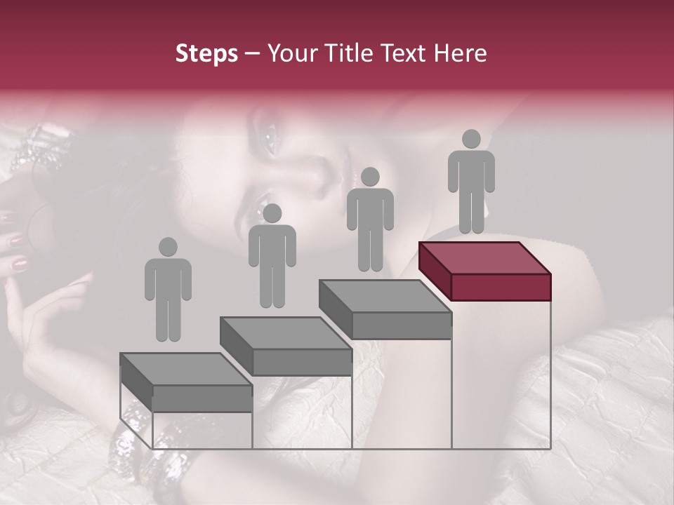 Lip Gloss Model Blush PowerPoint Template