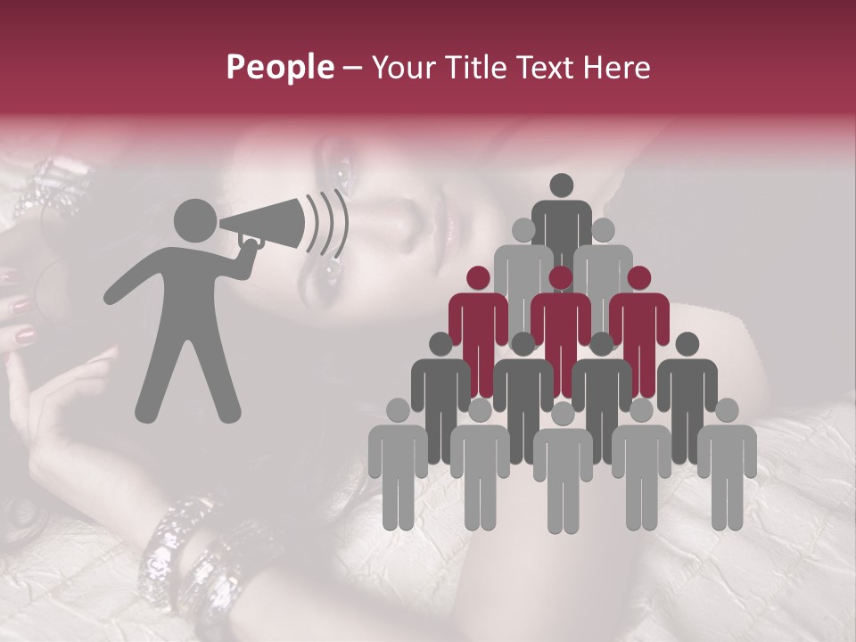 Lip Gloss Model Blush PowerPoint Template