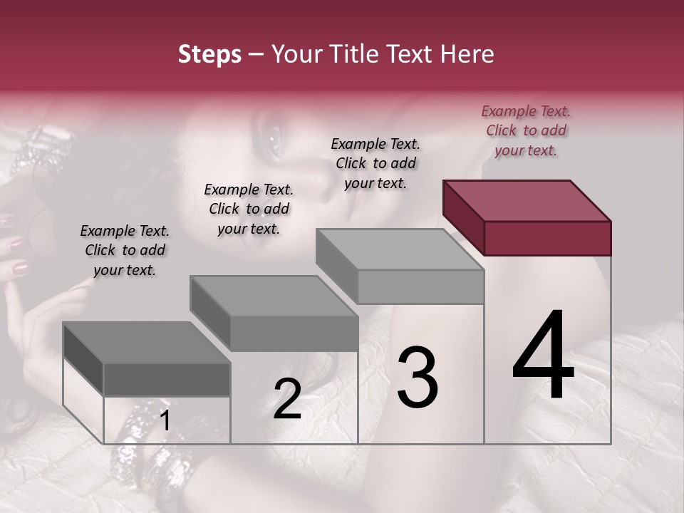 Lip Gloss Model Blush PowerPoint Template