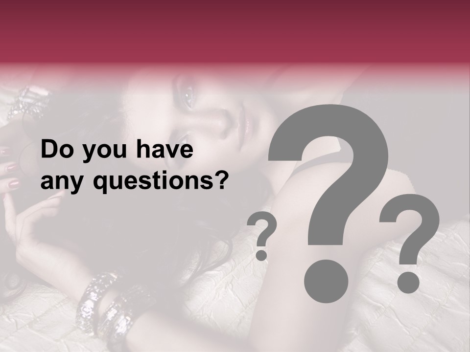 Lip Gloss Model Blush PowerPoint Template