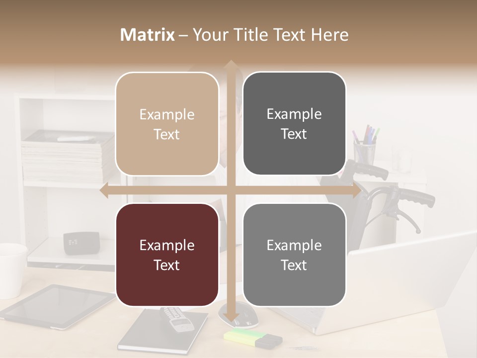 Male Disabled Phone PowerPoint Template