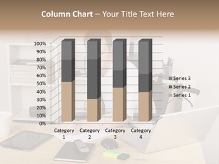 Male Disabled Phone PowerPoint Template