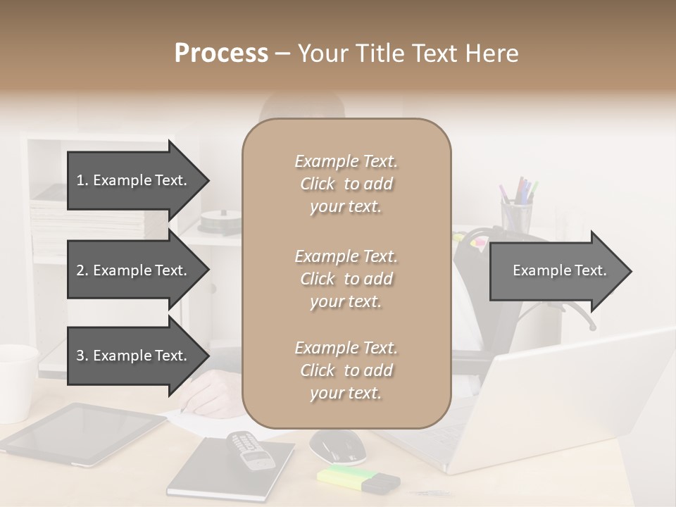 Male Disabled Phone PowerPoint Template
