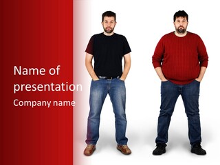 Weight Happy Body PowerPoint Template