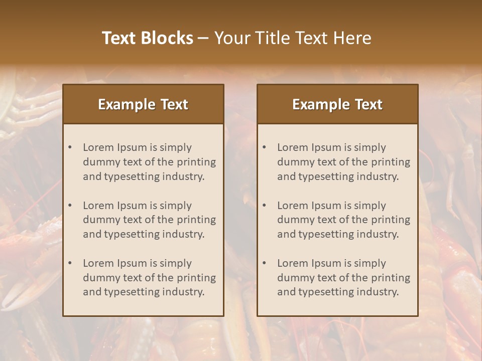 Closeup Cooked Clip PowerPoint Template