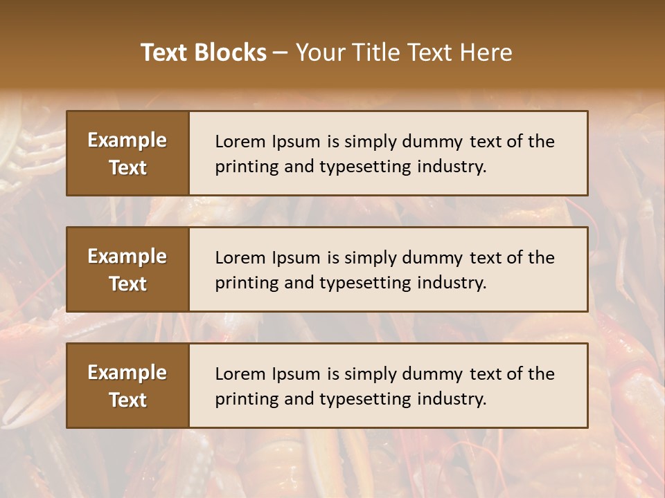 Closeup Cooked Clip PowerPoint Template