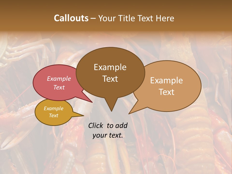 Closeup Cooked Clip PowerPoint Template
