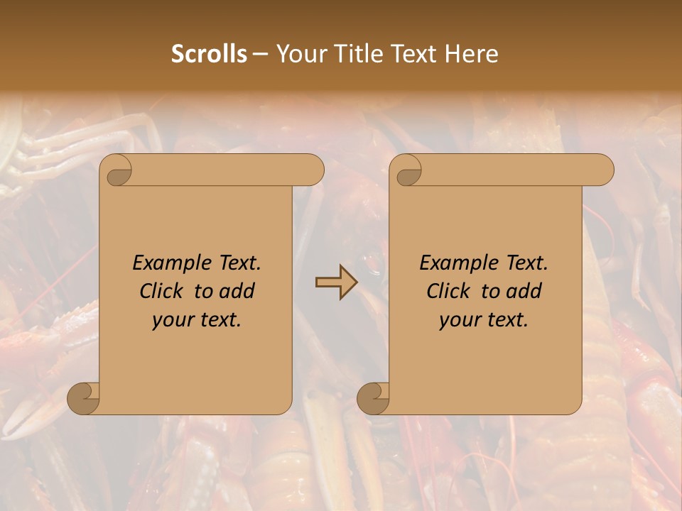 Closeup Cooked Clip PowerPoint Template