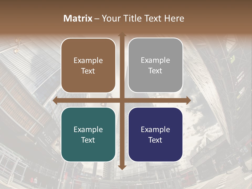 A Group Of Tall Buildings Sitting Next To Each Other PowerPoint Template
