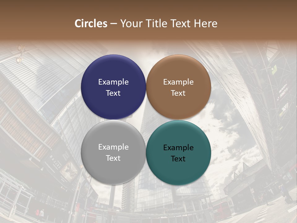 A Group Of Tall Buildings Sitting Next To Each Other PowerPoint Template