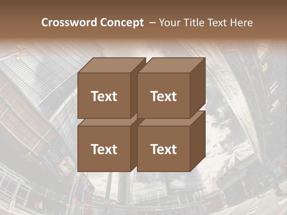 A Group Of Tall Buildings Sitting Next To Each Other PowerPoint Template