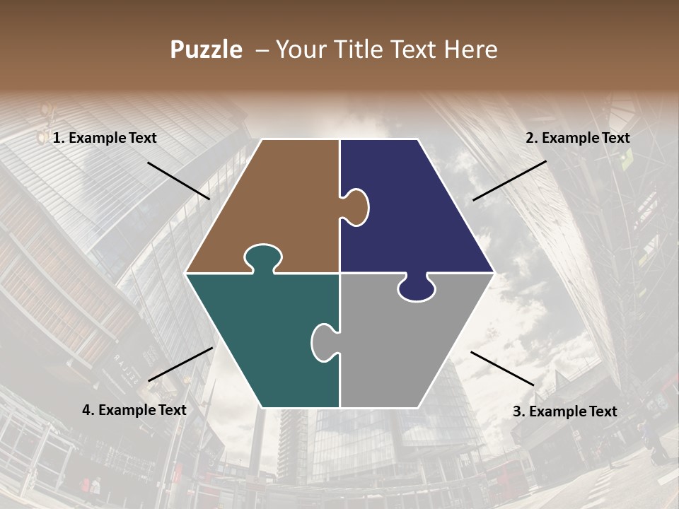 A Group Of Tall Buildings Sitting Next To Each Other PowerPoint Template