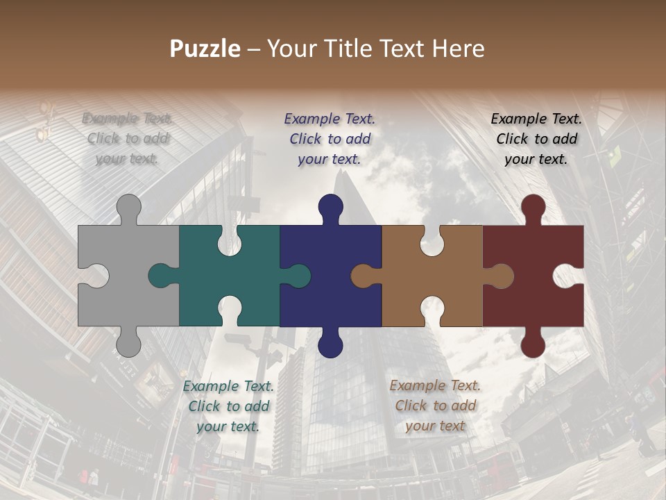 A Group Of Tall Buildings Sitting Next To Each Other PowerPoint Template