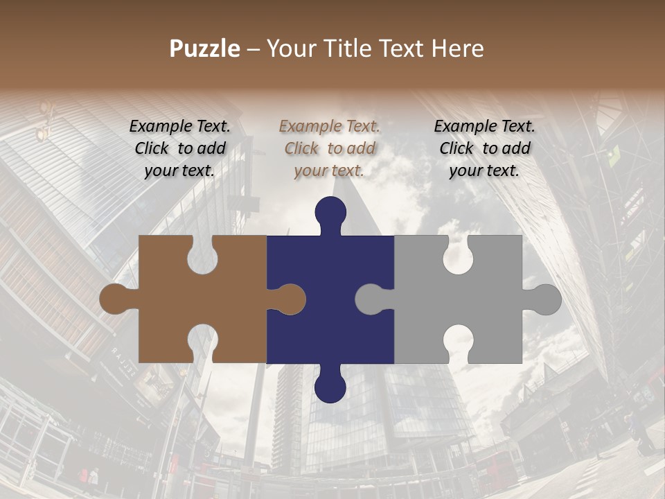 A Group Of Tall Buildings Sitting Next To Each Other PowerPoint Template