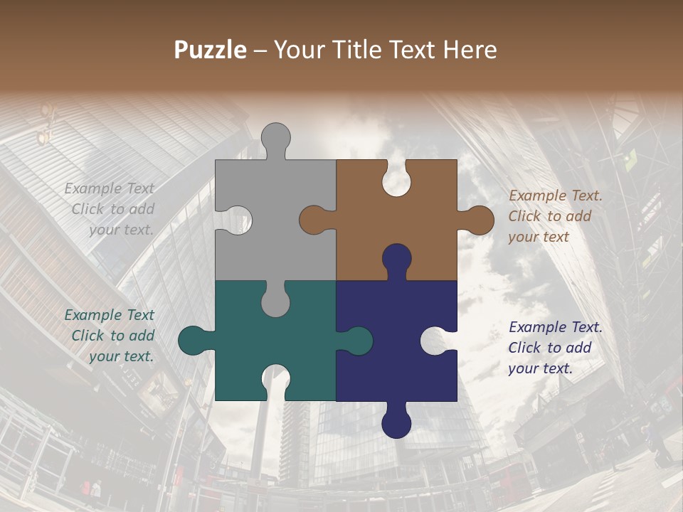 A Group Of Tall Buildings Sitting Next To Each Other PowerPoint Template